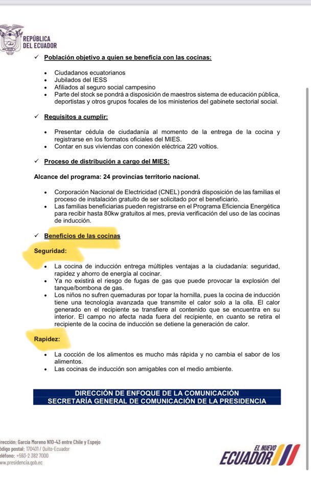MashiRafael's tweet photo. Créanme, ecuatorianos, que ya uno no sabe si reír o llorar.
Para miserablemente detener el programa de cocinas de inducción, dijeron que no valían.
Ahora, para demagógicamente regalarlas por campaña electoral, son «seguras y rápidas».
Con tanta deshonestidad y mediocridad políticas, jamás saldremos del subdesarrollo.
#LosCorruptosSiempreFueronEllos