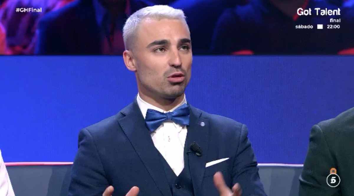 Gastako's tweet photo. La cara de reventado del niñato este. Qué lástima da. Ya quisiera tener una Maica en su vida. REVENTADO. #GHFinal https://t.co/ZPqcdjFMl3