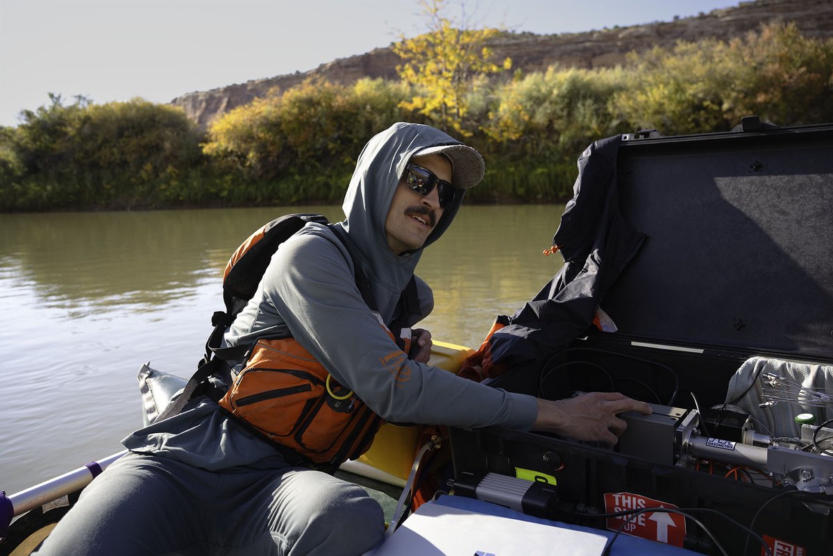 Michael Gooseff (INSTAAR &amp; CEAE) &amp; collaborators are gathering the first-ever continuous, long-term water quality sample of the Colorado River's upper basin. Communication specialist Gabe Allen joined them for three days on the river. See their story: colorado.edu/instaar/2024/1…