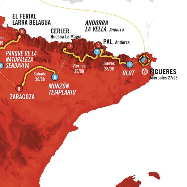 Salva_buig's tweet photo. La fi del procés!! @lavuelta surt d’Olot https://t.co/EUBe2oBdQd