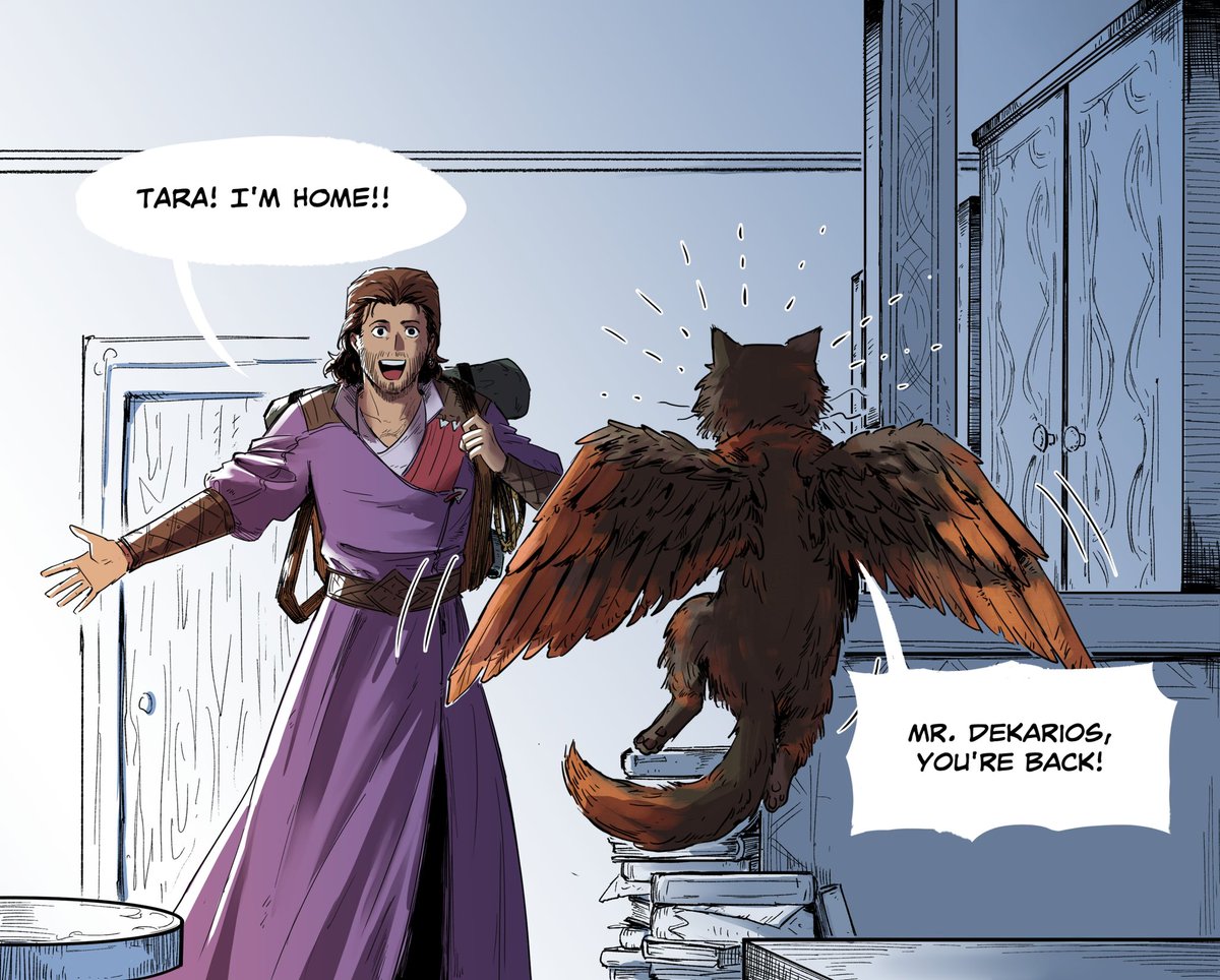 The galemancer discord has a Secret Santa event currently. This is my gift for <a href="/Edenza/">Stephanie Lenz</a> , posted here with their permission 😄

#BG3 #GaleDekarios