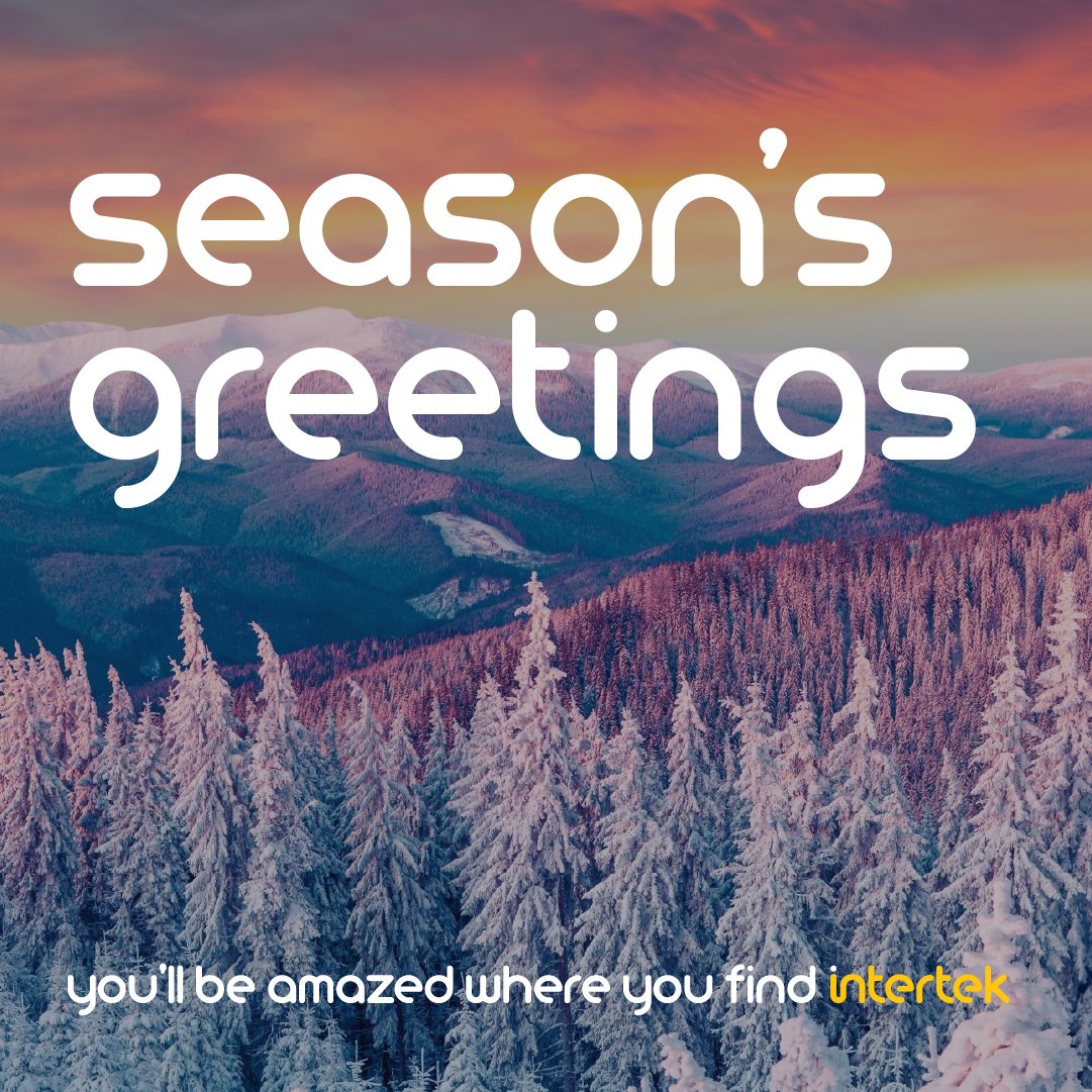 IntertekFuture's tweet image. From all of us at Intertek, we wish you a season filled with peace, joy, and inspiration. Happy Holidays!

#SeasonsGreetings