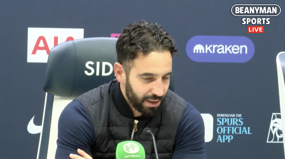 UnitedStandMUFC's tweet photo. Amorim: "I never speak about referees and I will try to not do that now." [via @BeanymanSports] #mufc