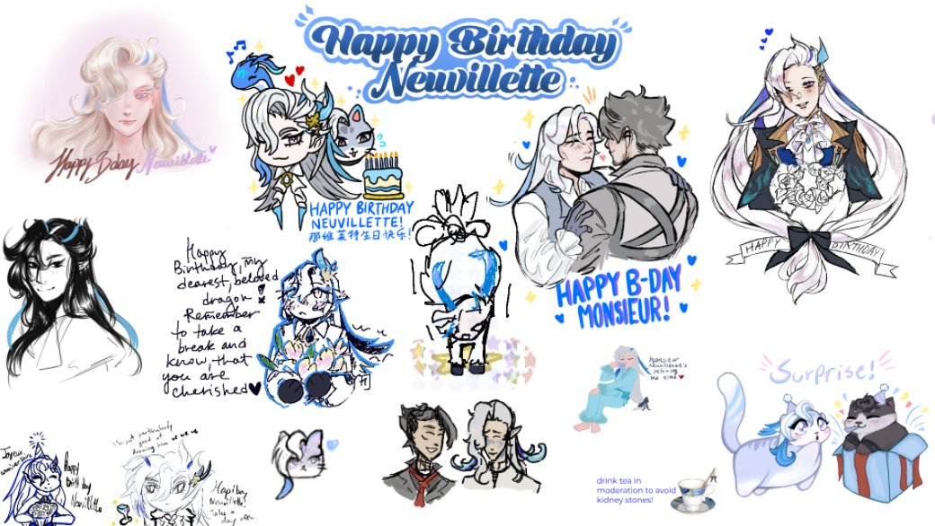 Neuvillette Birthday Canvas 🎊🎁 tweet media