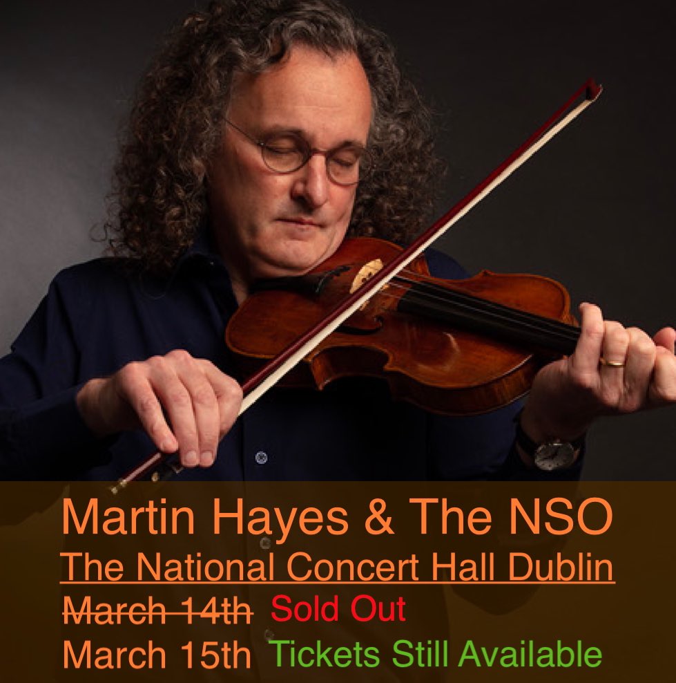 I’m really looking forward to this concert with the National Symphony Orchestra. We will be playing arrangements of the music from the recording “Peggy’s Dream”
Tickets: tickets.nch.ie/Online/mapSele…