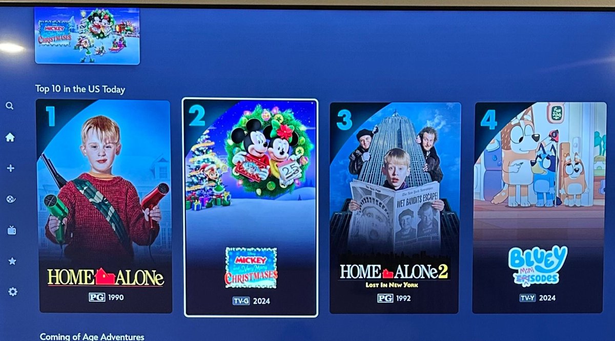 Mickey &amp; the Very Many Christmases has been consistently Top 10 on <a href="/DisneyPlus/">Disney+</a> since release (also known as the Home Alone Sandwich). Cheers!