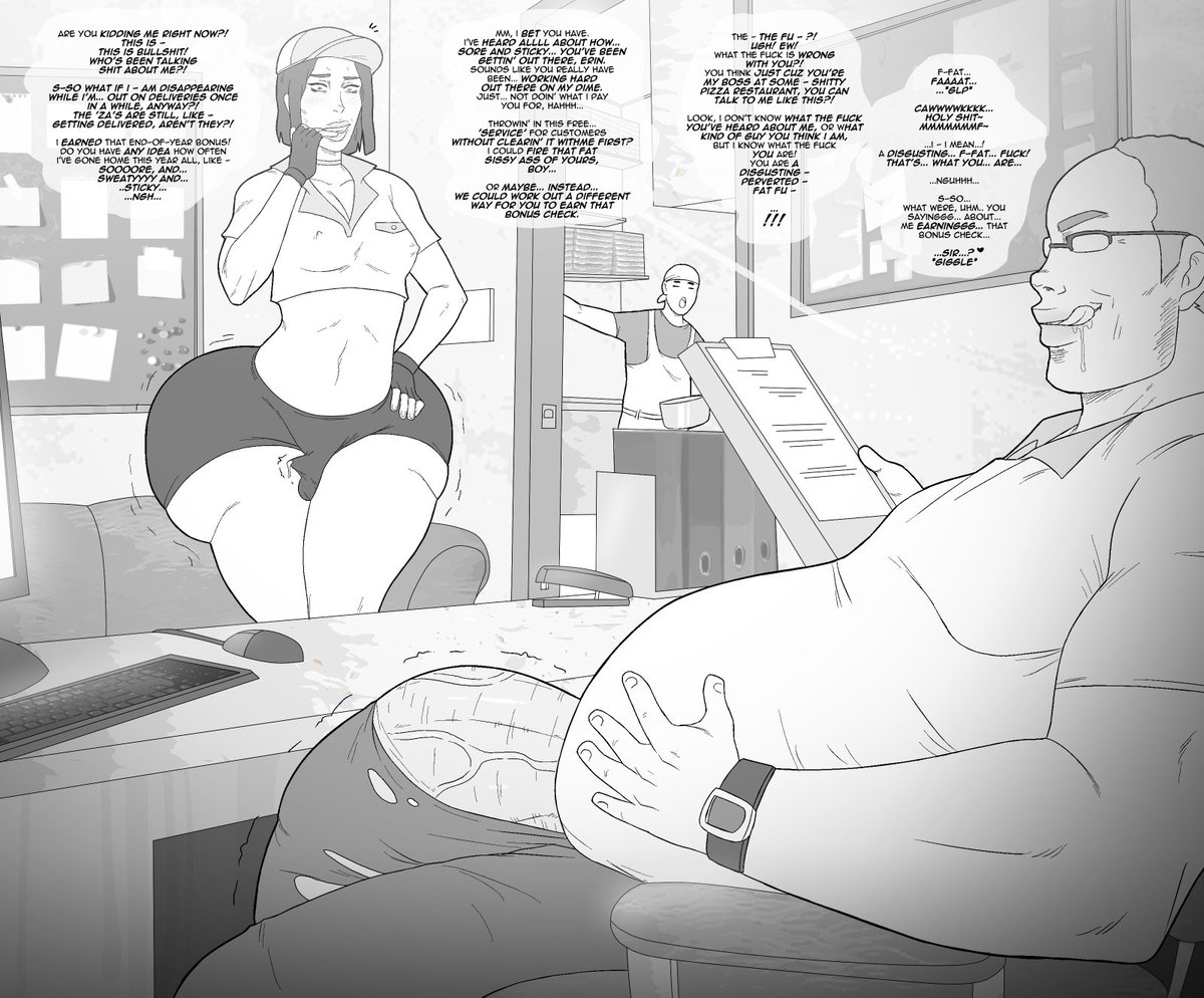 ContingencyHF's tweet photo. Pizza Boi Erin's End-of-Year Bonus 🍕

Graytone commission! https://t.co/ahUh8taOeq
