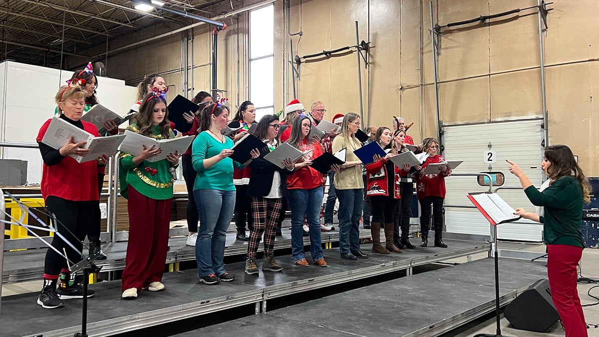 The KI Christmas Choir filled the air with holiday spirit during today’s annual concert in Green Bay!  We're thankful for this cherished tradition that brings us together to celebrate the season. ❤️✨🎄🎶 #HappyHolidays