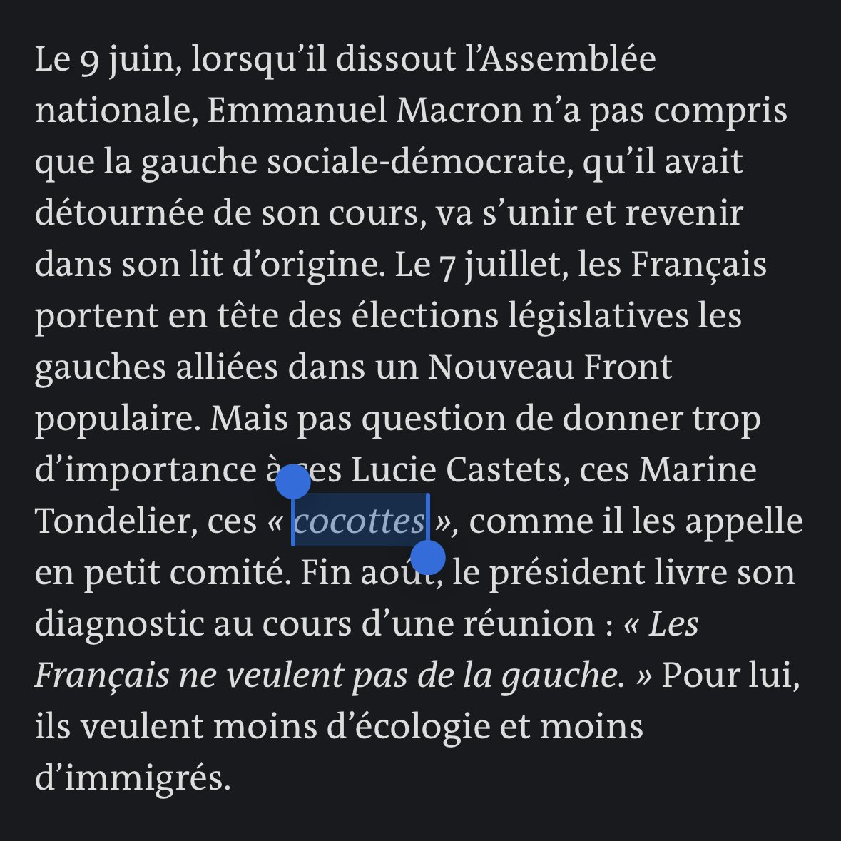Raciste, misogyne, réac…
La déchéance d’un homme.