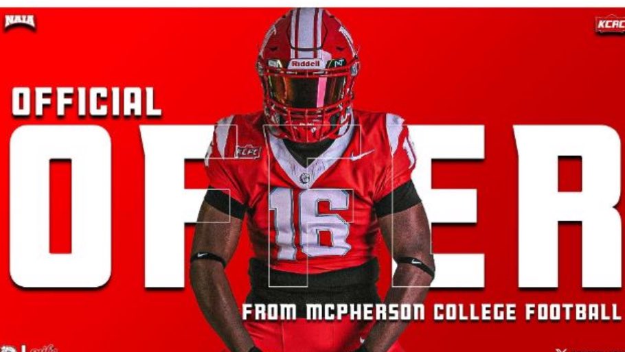 Extremely Blessed to receive an offer from McPherson college 🐶 ❤️!!