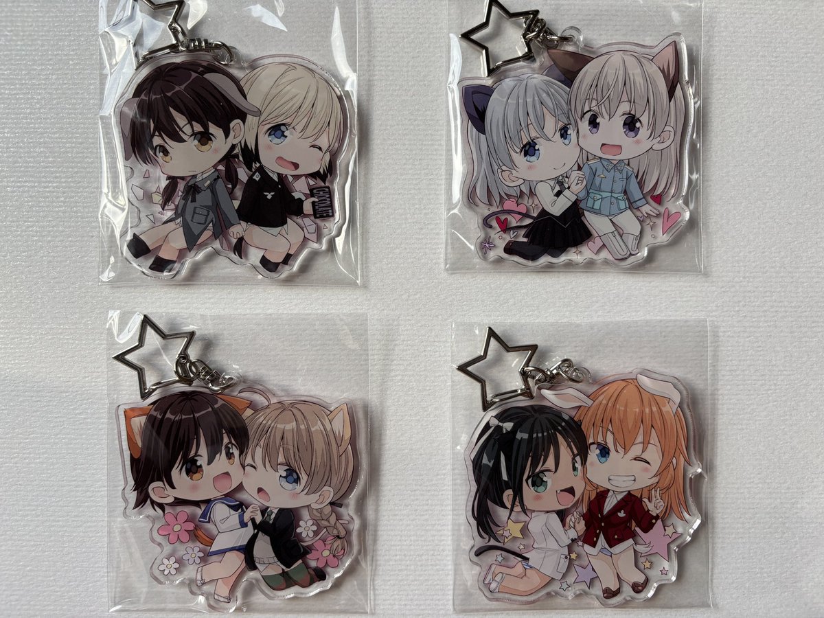 おはようございます!
C105で頒布するアクリルキーホルダーが届きました。

#ストライクウィッチーズ 