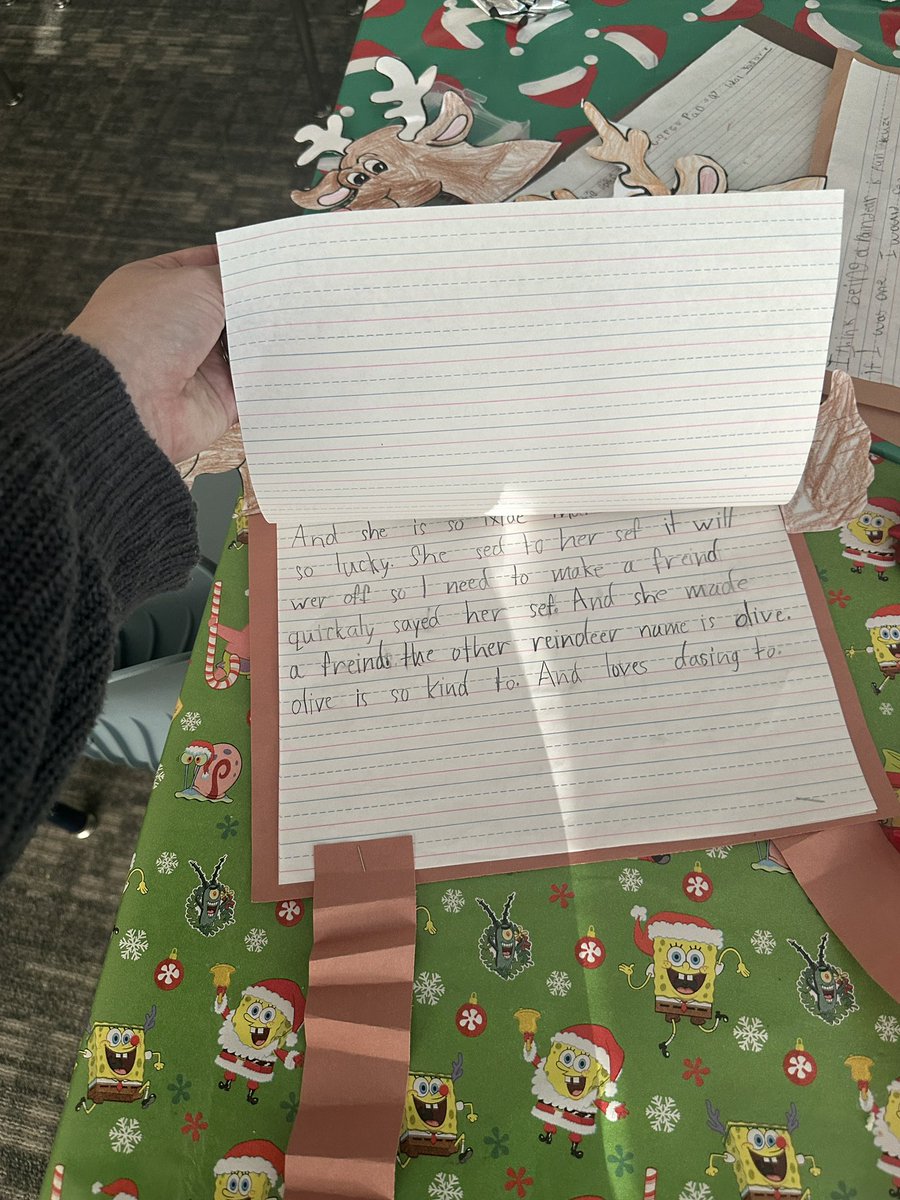 First grade writing at its finest in Ms. Herceg’s class! What a Claus for celebration! 🎅🏽