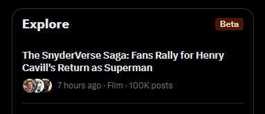 100K posts for #HenryCavillSuperman 🔥🔥🔥 
Well done everyone, what an incredible milestone to hit!