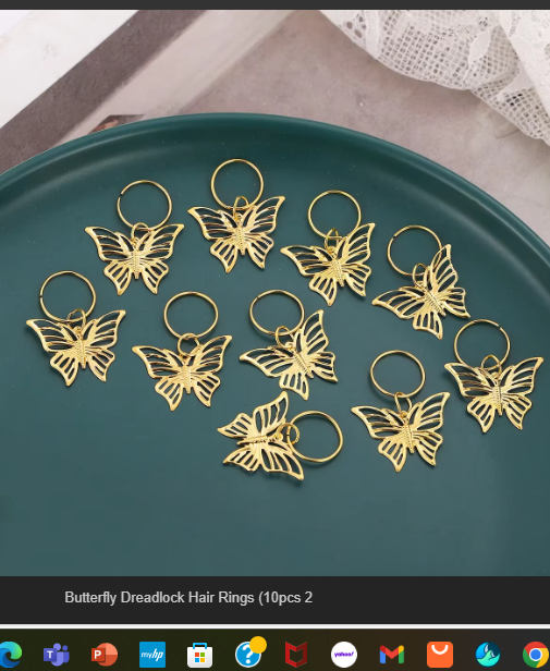 PureGlowHair's tweet photo. 🦋 Glam up your locs with Butterfly Dreadlock Hair Rings (10 pcs) for just $4.99! ✨ Perfect for a bold, stylish look.

👉 https://t.co/MFI0Qca3v5

#LocAccessories #ButterflyStyle #thursdayvibes https://t.co/R4f4xTfoe4