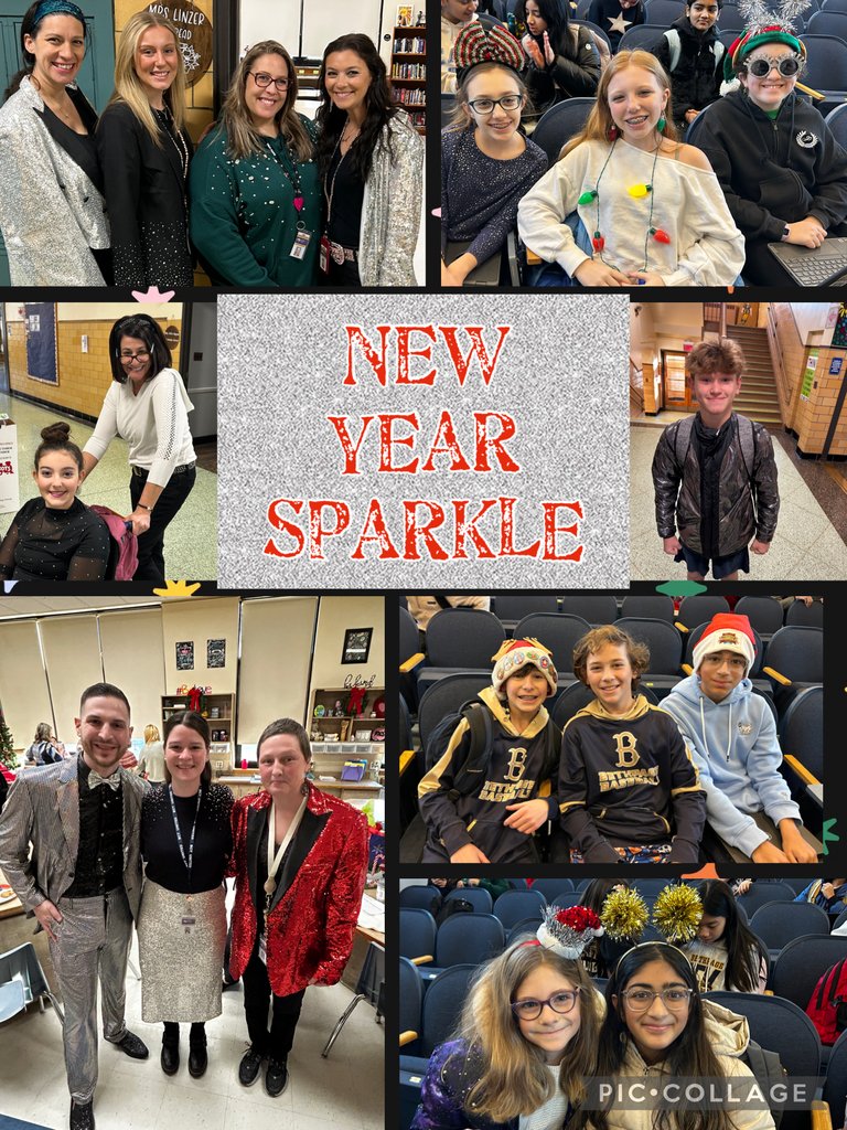 Today, our students and staff lit up the hallways with dazzling outfits for our "New Year Sparkle" day of spirit week! From glittering shirts to shiny accessories, everyone embraced the sparkle to welcome the new year with positivity!