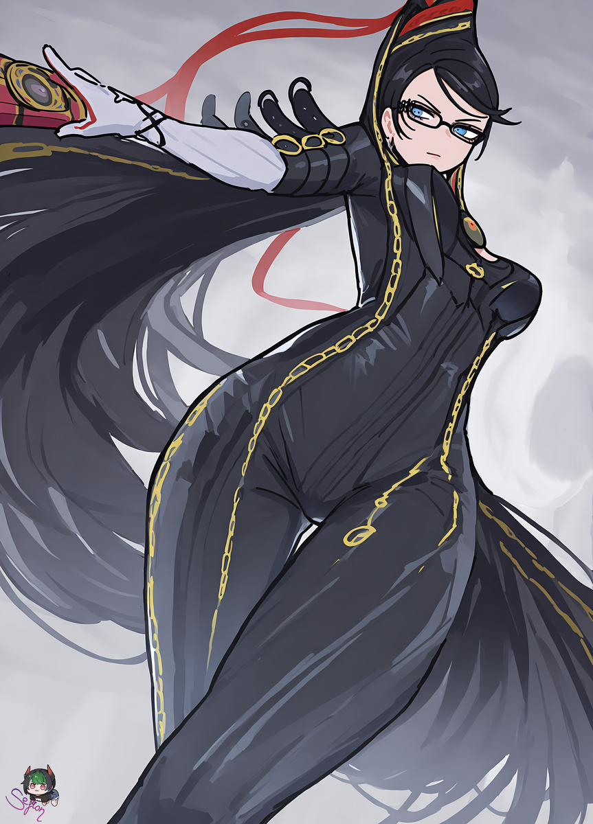 Sefionnn's tweet photo. Happy birthday Bayonetta (o゜▽゜)o☆ (1/1) https://t.co/iv9dri3tCt