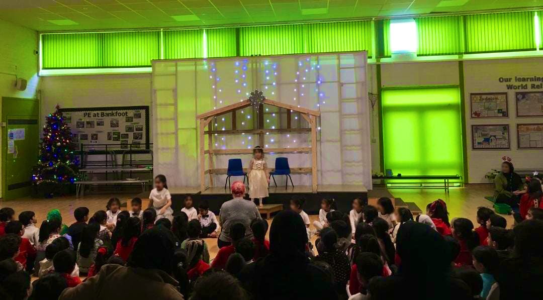 BankfootPrimary's tweet photo. ๐โจ Our Reception and Nursery children did an amazing job in their Christmas Nativity! ๐ญ๐ Such a magical celebration of the season. Well done to all the little stars! โญ๏ธ #ChristmasNativity #SchoolMagic #LittleStars #FestiveFun https://t.co/chOOMI4jHZ