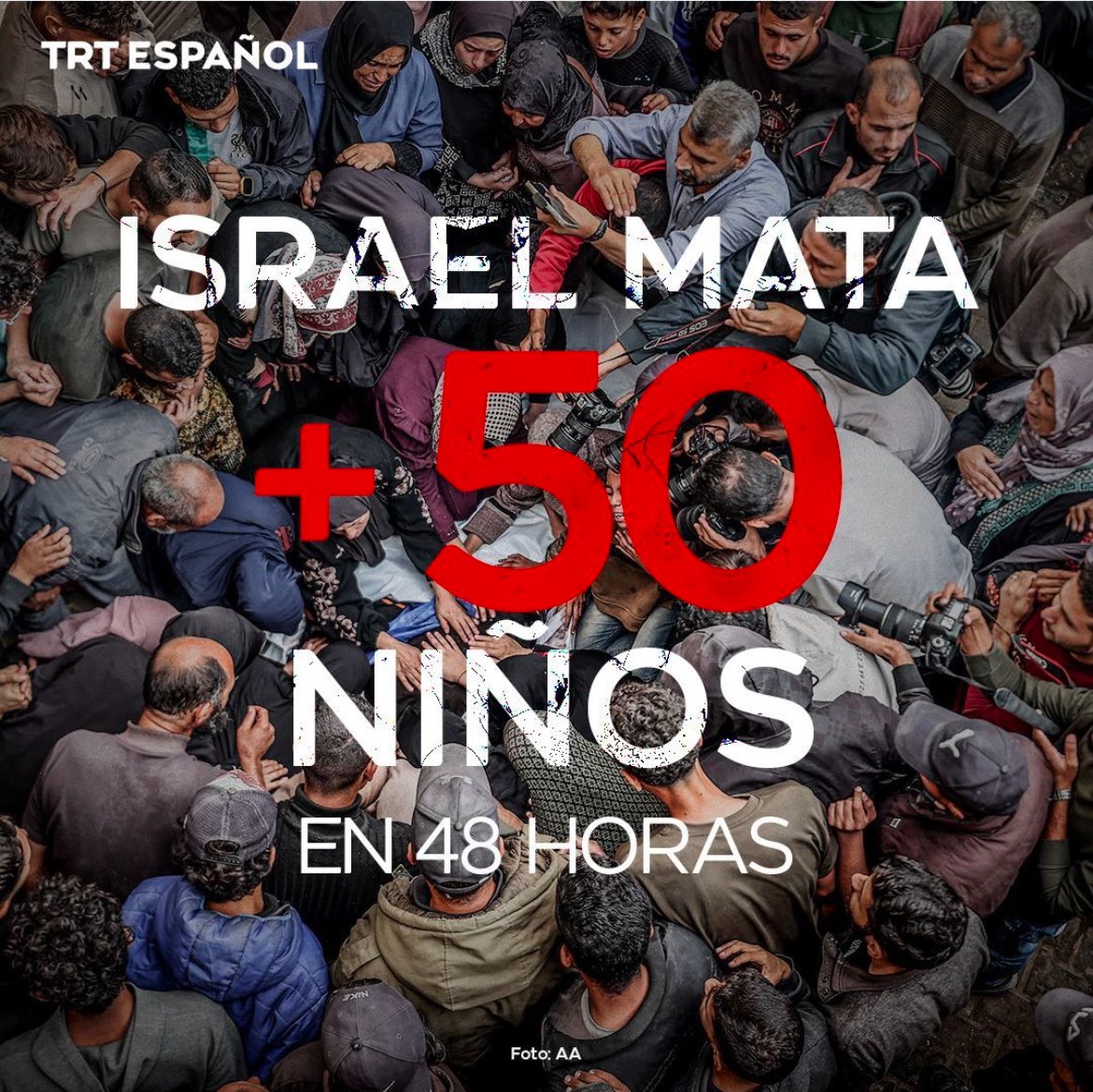 📣🔴 ¡𝗡𝗢 𝗠𝗔́𝗦 𝗡𝗜𝗡̃𝗢𝗦 𝗔𝗦𝗘𝗦𝗜𝗡𝗔𝗗𝗢𝗦 𝗘𝗡 𝗣𝗔𝗟𝗘𝗦𝗧𝗜𝗡𝗔!

• De acuerdo con el Ministerio de Salud en Gaza, más de 14,500 niñas y niños han perdido la vida en los últimos 14 meses 

¡Alto al genocidio! 🇵🇸✊🏽🔥