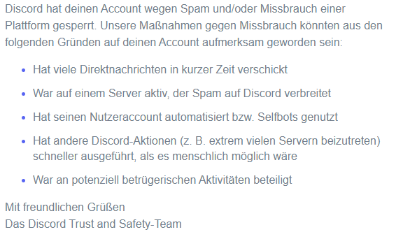 Ja nach 100 Tagen meld ich mich mal auch aber  auch nur deswegen.... Grüße gehen raus an <a href="/discord_support/">Discord Support</a> <a href="/discord/">Discord</a>