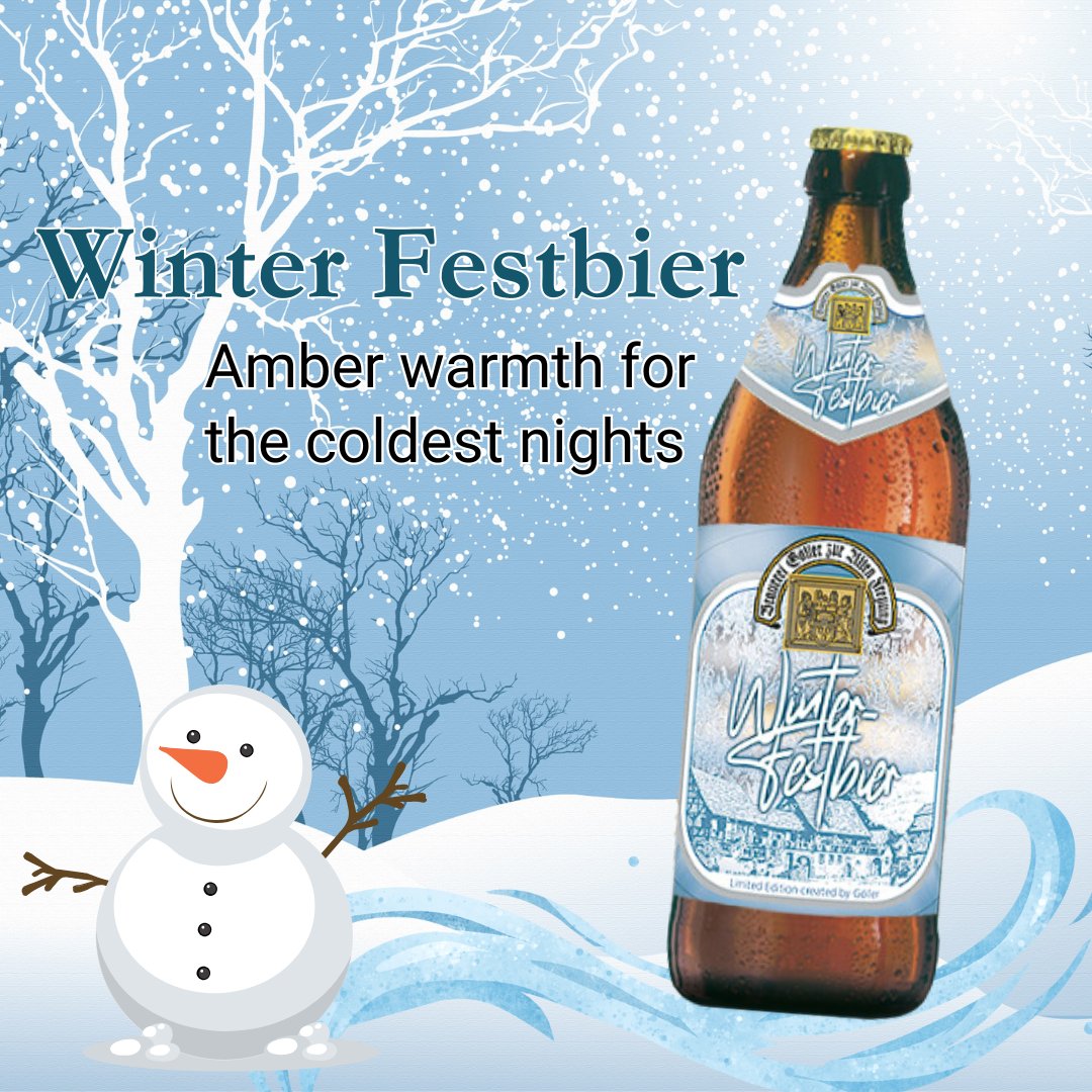 Warm up this season with Göller Winter Festbier— Crafted to get us through the cold season 🍻

#GollerWinterFestbier #seasonalbrew #WinterVibes