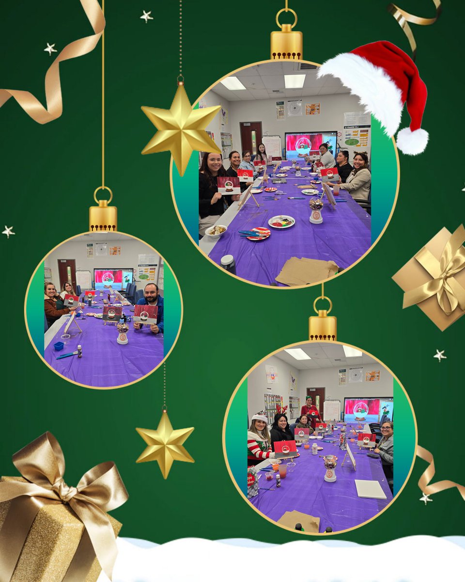 #manymindsONEmission #ALLINFOROURMISSION 
Grade 1, Grade 3, Kinder techers enjoying PLC! 🎄🎅🤶🦉 #MREteachersareOWLSOME