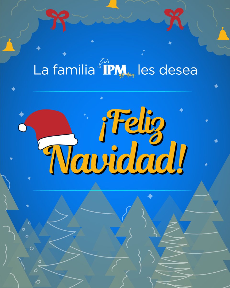 ¡Les deseamos una muy #FelizNavidad 📷📷de parte de toda la #FamiliaIPM 📷📷!
Esperamos que puedan disfrutar de estas fiestas al lado de sus seres queridos.
