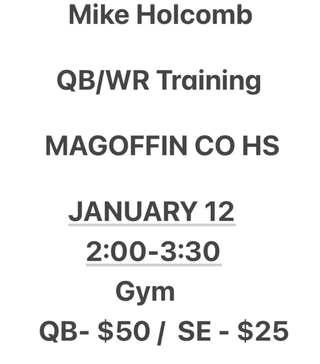Many passing record in KHSAA have been set by quarterbacks who have played for Coach Holcomb. Several QBs have  played college ball. Numerous athletes under Coach have went on to become coaches at the highest levels! 

Coach is known for building champions! Are you next?