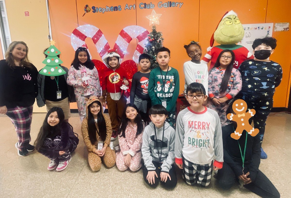 StephensES_AISD's tweet photo. Day 22 of the 12 Days Before Winter Break- Twas the night before winter break and all the school, scholars were in PJs! @Arcos1968 @BenjaminVoss_ @maty_orozco @drgoffney https://t.co/Le0Vxwydnb