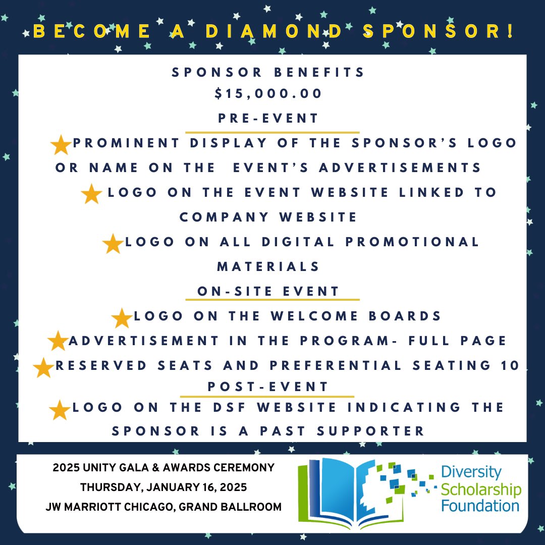 Diversity Scholarship Foundation NFP tweet media