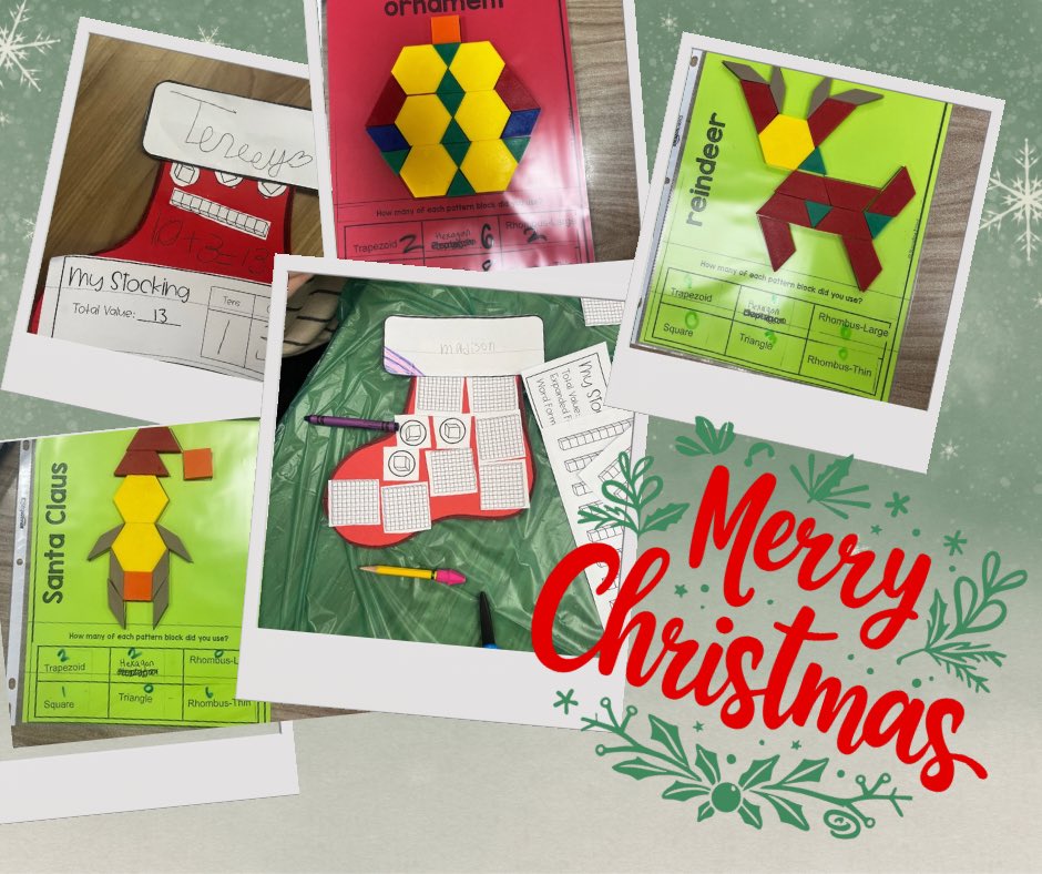 Rachel Betts (@bettsroom109) on Twitter photo We had some great Christmas math this week! Some filled their stockings with two and three digits numbers in multiple forms and other used geometric shapes to create Christmas images! #rootedingreatness <a href="/SycamoreElem/">Sycamore Elementary</a> <a href="/TCBOE/">Talladega Co Schools</a> We had some great Christmas math this week! Some filled their stockings with two and three digits numbers in multiple forms and other used geometric shapes to create Christmas images! #rootedingreatness <a href="/SycamoreElem/">Sycamore Elementary</a> <a href="/TCBOE/">Talladega Co Schools</a>