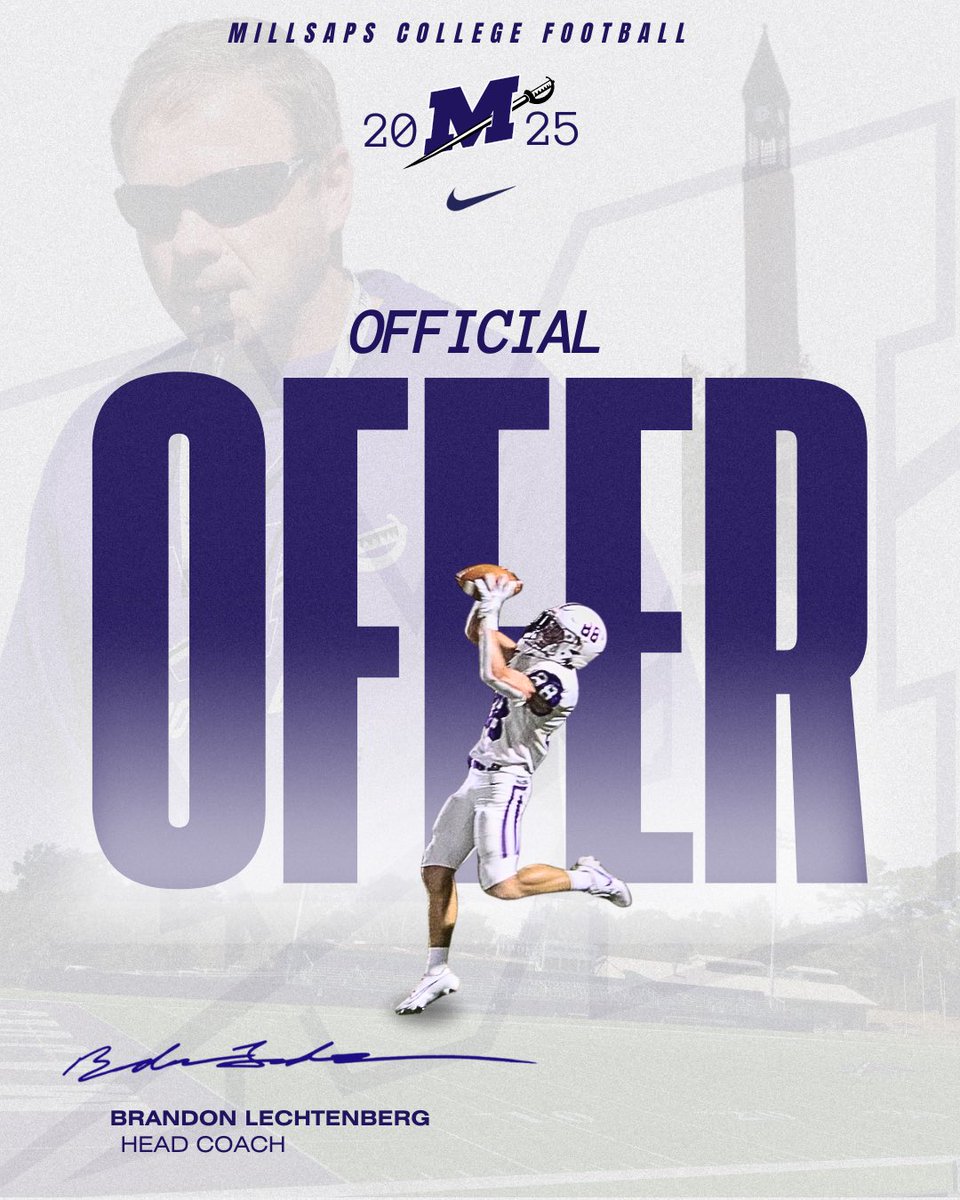 After a great conversation with <a href="/OLCoachCorrado/">Chris Corrado</a>, I am blessed to receive an offer from Millsaps College!!!
<a href="/CoachMBurleson/">Matt Burleson</a> <a href="/tpitt67/">Ty Pitt</a>