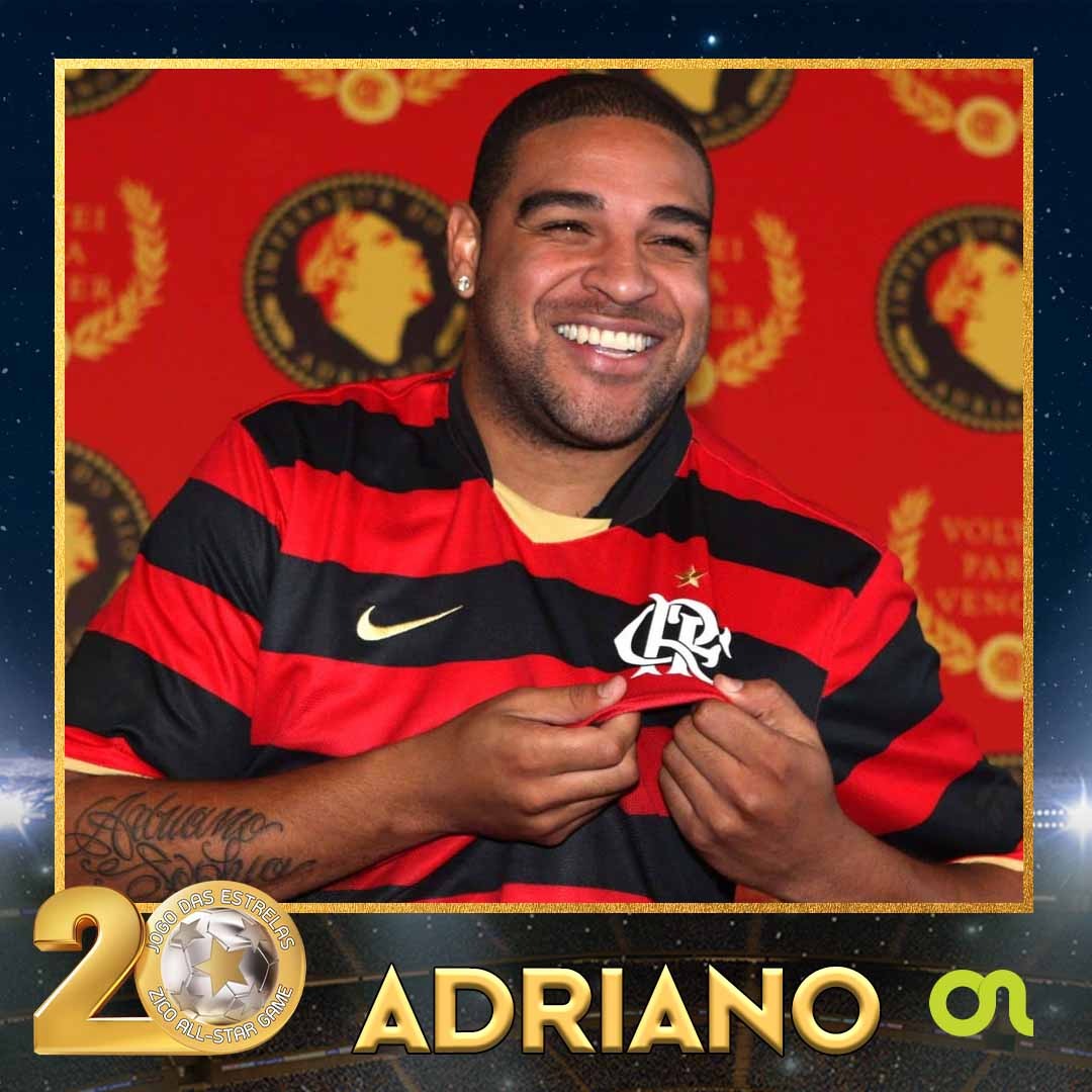 JuniorCoimbra77's tweet photo. O craque Adriano Imperador está confirmado no 20° Jogo das Estrelas, dia 28/12, no Maracanã!! 💫⚽️⭐️ https://t.co/lC8nE3NklV