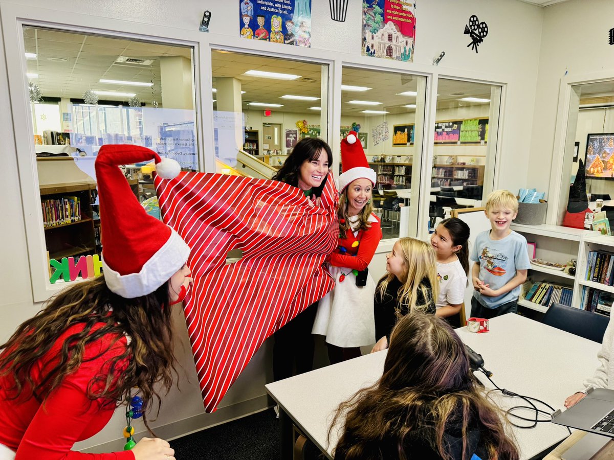 SRE Stallions (@srestallions) on Twitter photo Just another day of Elfing! First order of business, welcoming students at morning drop off. Then we got caught misbehaving on the live announcements by wrapping <a href="/DeanaLeGassick/">Deana LeGassick</a> ! <a href="/SRE_Principal/">Britteny Clifford</a> Just another day of Elfing! First order of business, welcoming students at morning drop off. Then we got caught misbehaving on the live announcements by wrapping <a href="/DeanaLeGassick/">Deana LeGassick</a> ! <a href="/SRE_Principal/">Britteny Clifford</a>