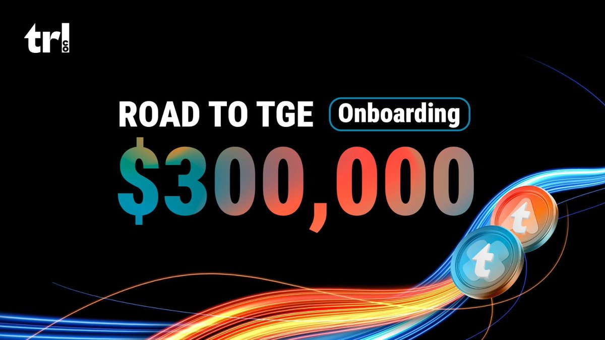 TRL Road to TGE Onboarding : Your Chance to Win BIG! 🎉

Don’t miss out on the Road to TGE Onboarding Campaign ! This campaign is all about completing tasks and earning cTRL points, so there's still plenty of time to win if you get started now. 💎

📅 Campaign ends: February 15th