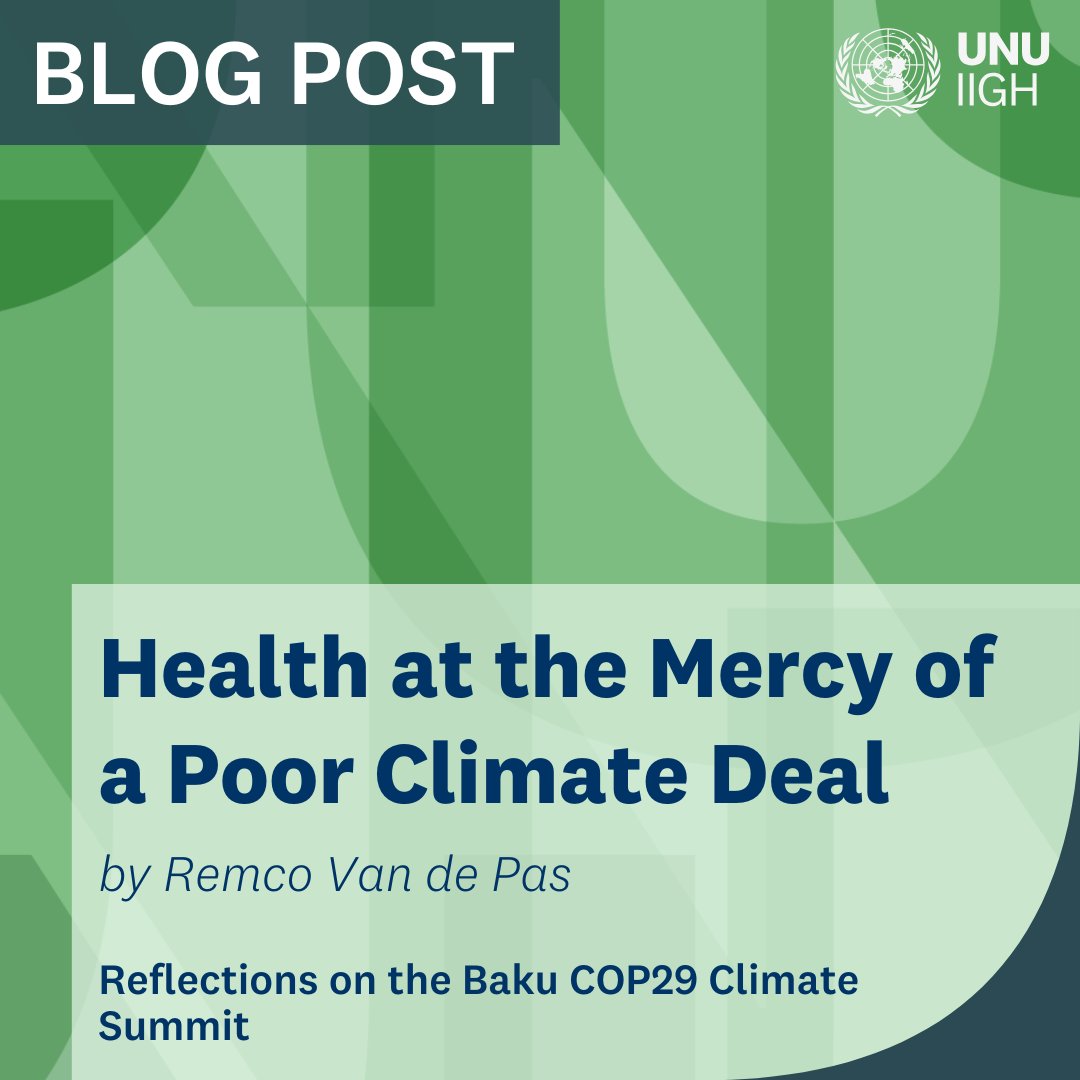 UNU International Institute for Global Health tweet media