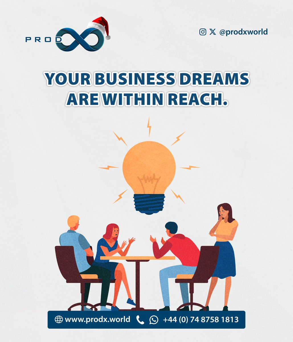 ProdxWorld's tweet photo. Your business dreams are within reach. ProdX Business Builder is here to help you build and grow. #BusinessBuilder #ProdX https://t.co/n9AKcDSDZz
