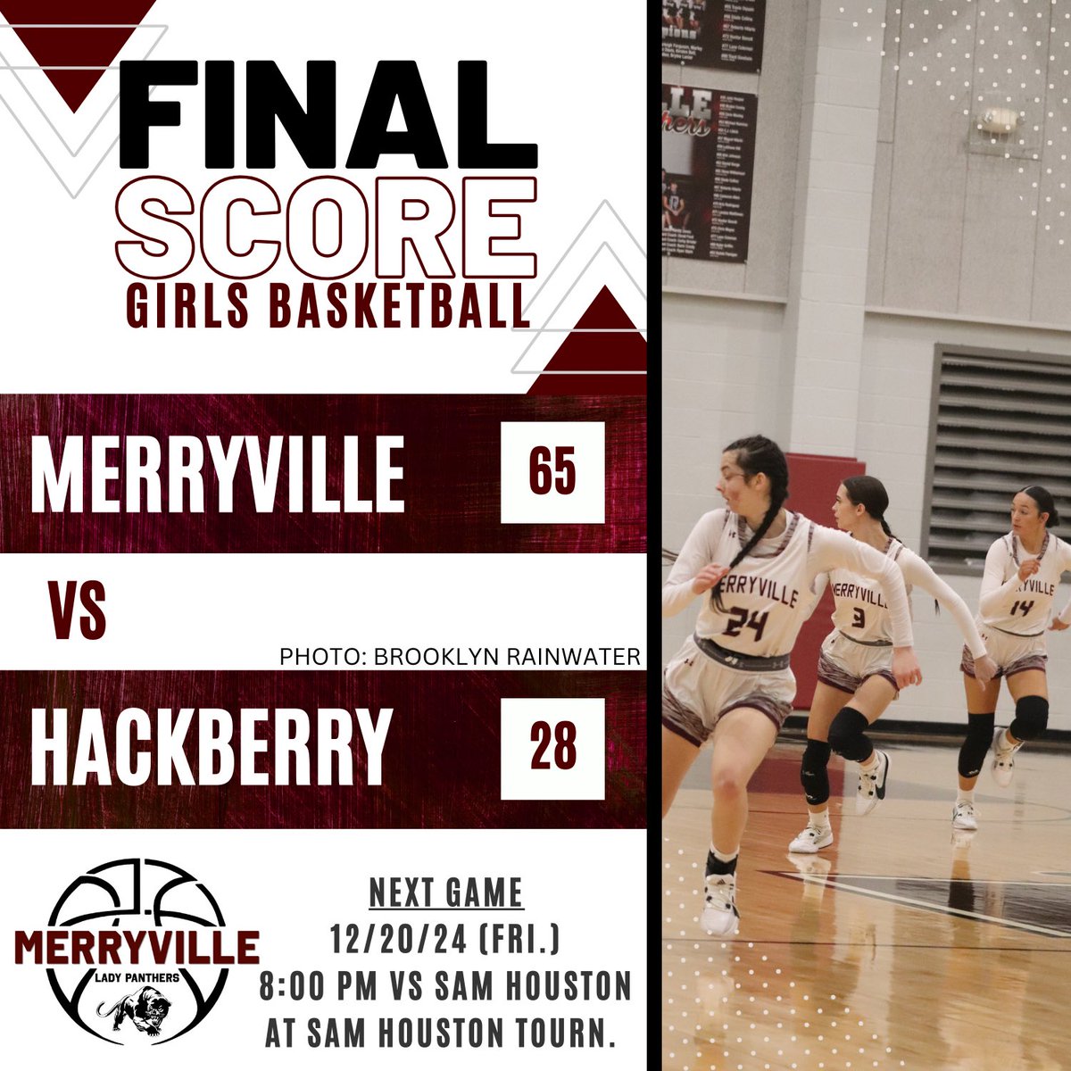 LadyPanthersMHS's tweet photo. Miranda Williams | 23 pts 
Avery Cournoyer | 20 pts 
Kassidie Wing | 9 pts https://t.co/BUxNYSSNYT