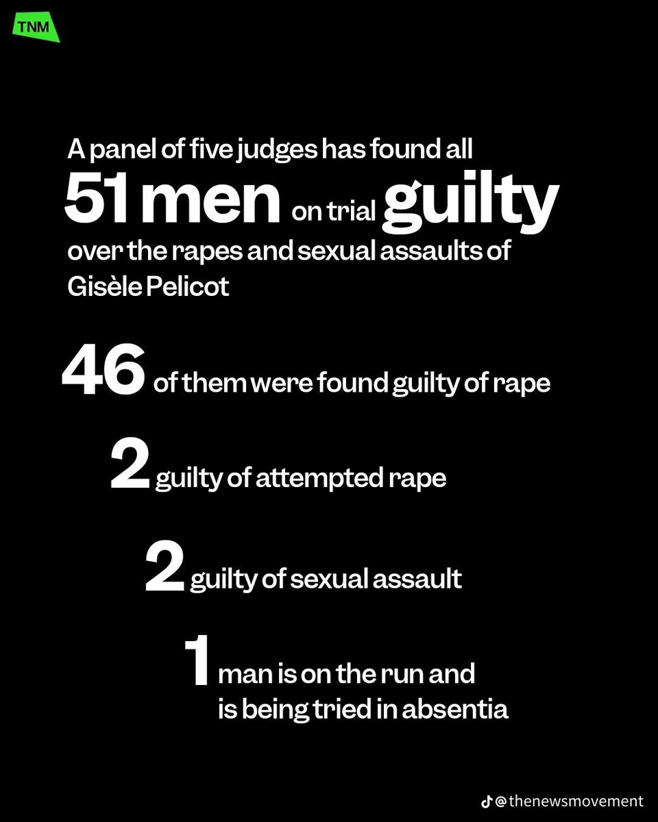 apatheianism's tweet image. Berikut adalah list pelaku pemerkosaan yang dilakukan kepada Gisele Pelicot. Sebagian diantaranya adalah seorang suami, ayah, kakek bahkan tentara

#GiselePelicot #DominiquePélicot #rape #pemerkosa