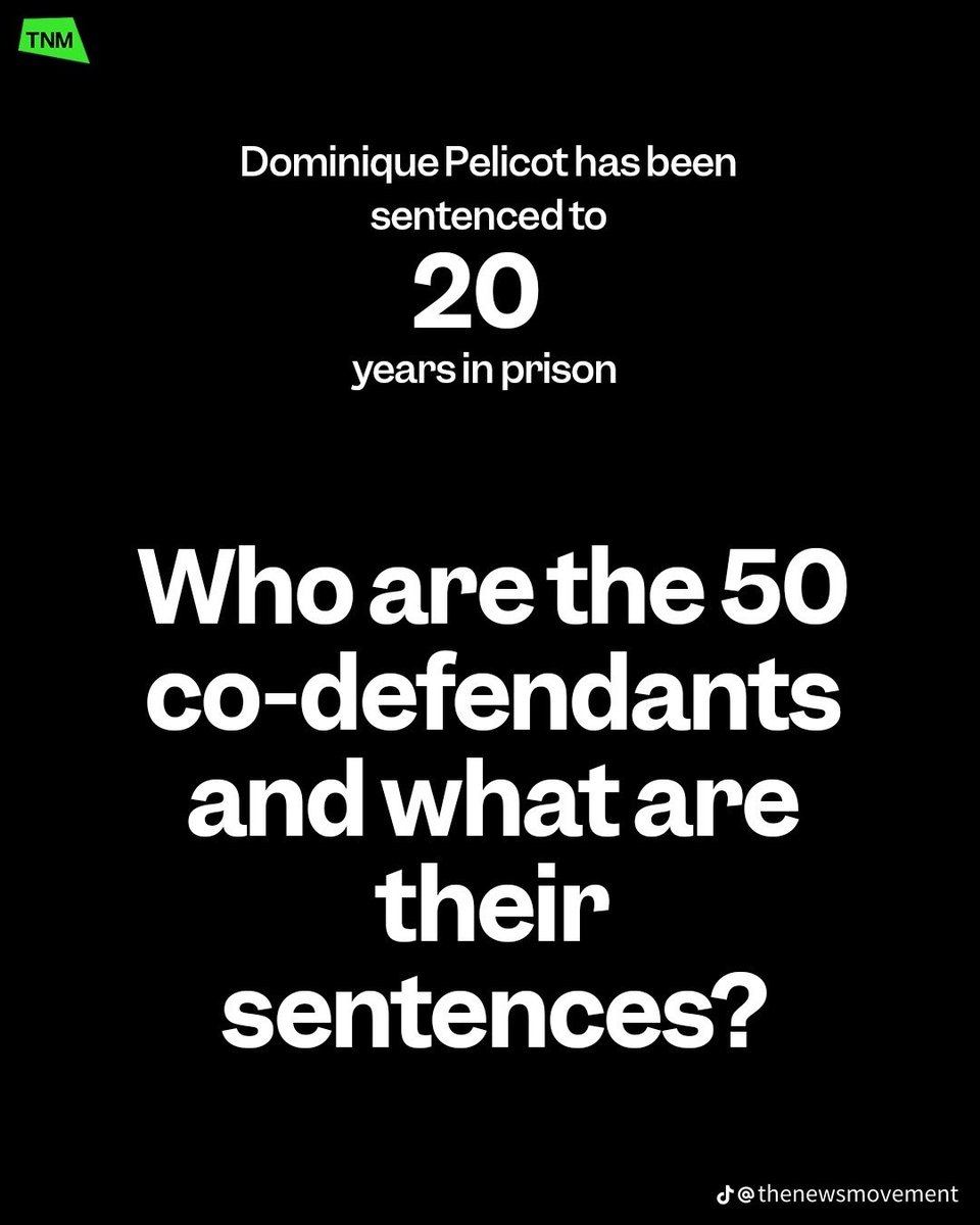 apatheianism's tweet image. Berikut adalah list pelaku pemerkosaan yang dilakukan kepada Gisele Pelicot. Sebagian diantaranya adalah seorang suami, ayah, kakek bahkan tentara

#GiselePelicot #DominiquePélicot #rape #pemerkosa