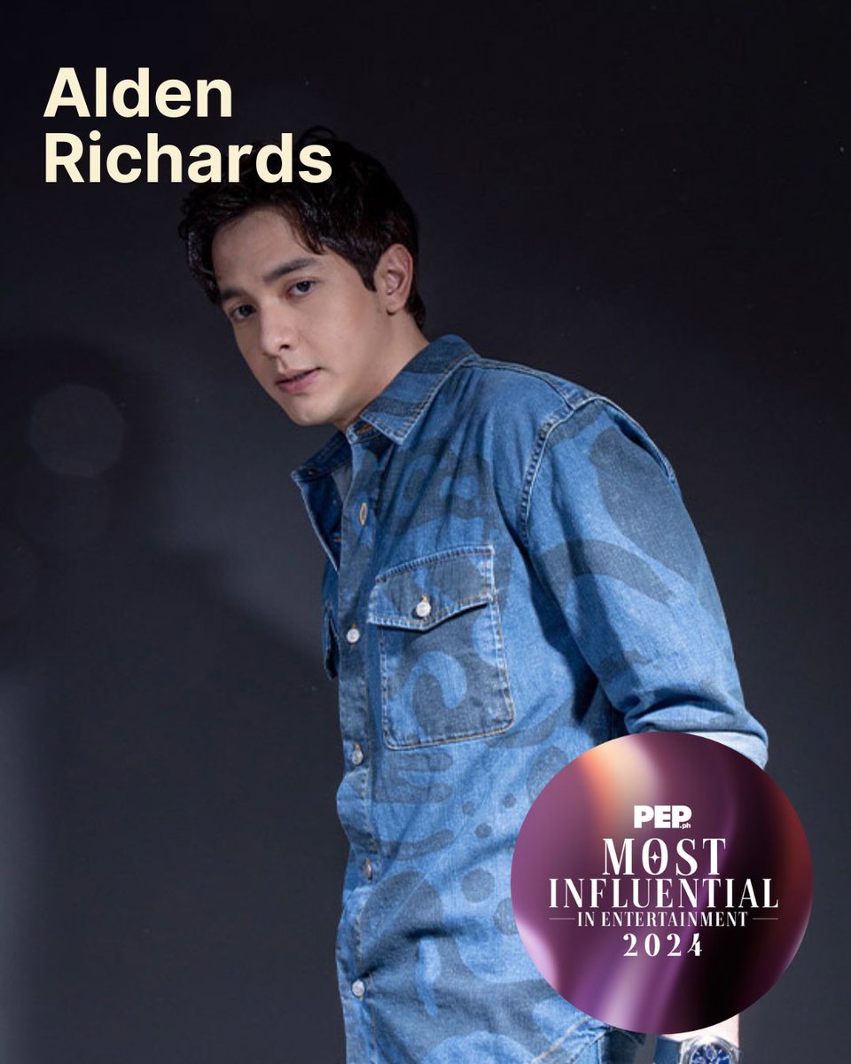 's tweet image. Here's why Kapuso actor @aldenrichards02  is PEP Most Influential 2024 SURE BET: bit.ly/403jjxE