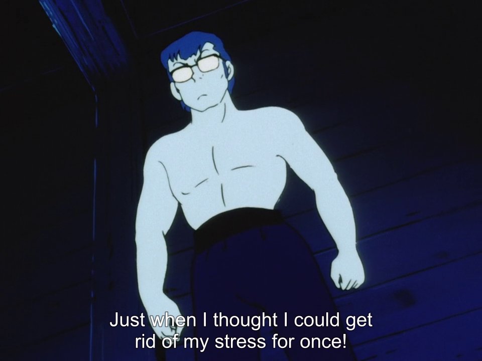 Ochan30's tweet photo. Yeeeeeah...let's see we have a shirtless Megane ready to torture Ataru and Mendo wanting Ataru to be chained up while in the care of a Drag Queen. Right...and we're worried about Ataru being alone with Lum.
#UruseiYatsura #LUM #ThoseObnoxiousAliens #Episode89 @DigiRanma https://t.co/2QKoHsVZJ0