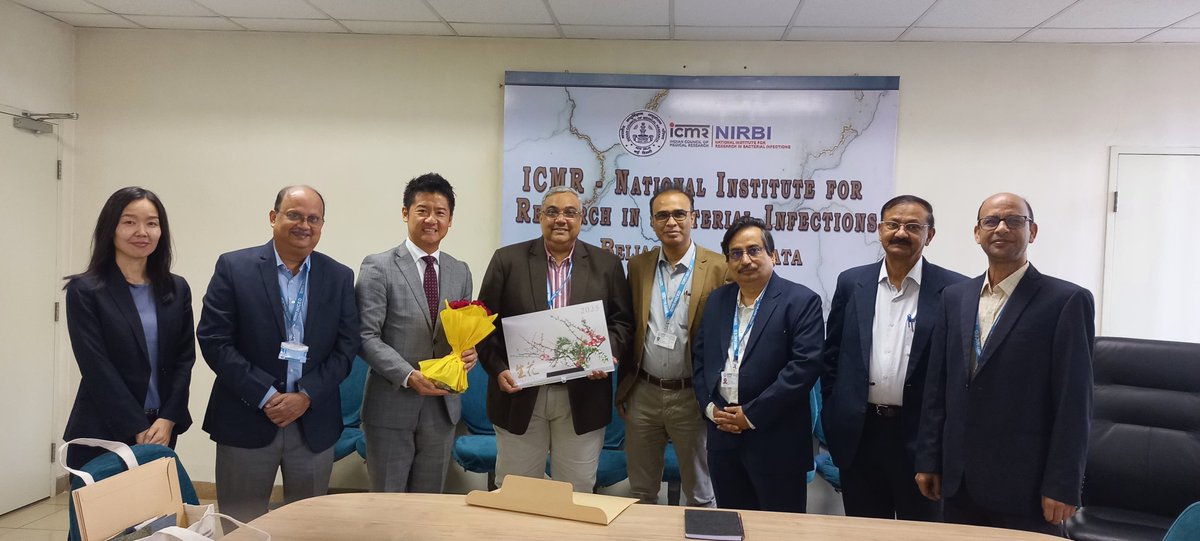 Representatives of Embassy &amp; Consulate General of Japan discussed with Director in charge and other Scientists of ICMR NIRBI on 19.12.2024 towards collaborative research &amp; capacity building. 
<a href="/ICMRDELHI/">ICMR</a> 
<a href="/drmathurp/">Dr Prashant Mathur</a> 
<a href="/DeptHealthRes/">Department of Health Research, MoHFW</a> 
<a href="/MoHFW_INDIA/">Ministry of Health</a>