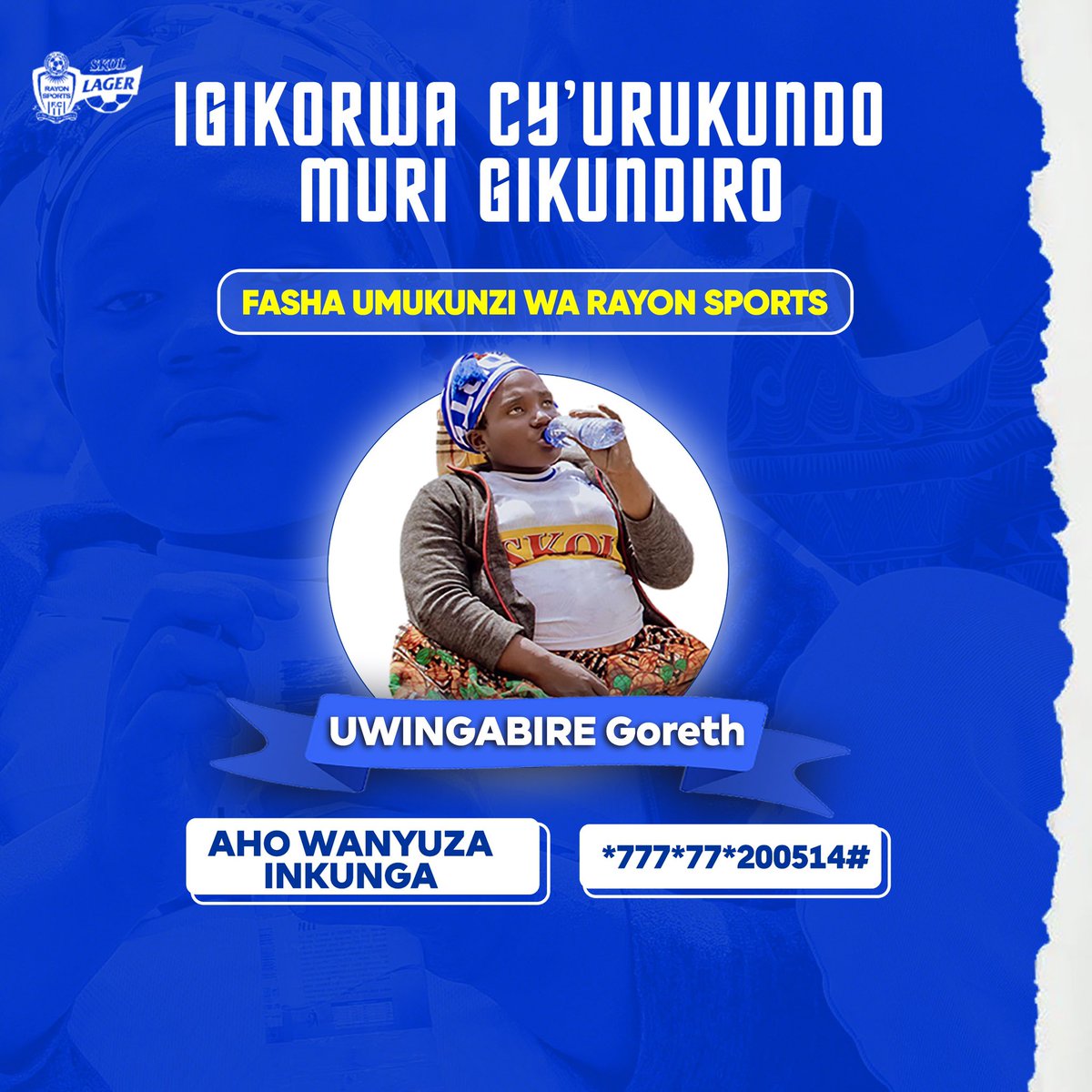 💙🤍IGIKORWA CY’URUKUNDO MURI #Gikundiro 💙🤍

INKURU NGUFI
⬇️⬇️⬇️⬇️⬇️

Goreth UWINGABIRE ufite ubumuga bw’ingingo yaje kureba #1000HillsDerby tariki 7 Ukuboza 2024 kuri Amahoro Stadium. 

Yagize ubwitange bukomeye kuko yari akuriwe. Haburaga iminsi 10 gusa ngo yibaruke imfura