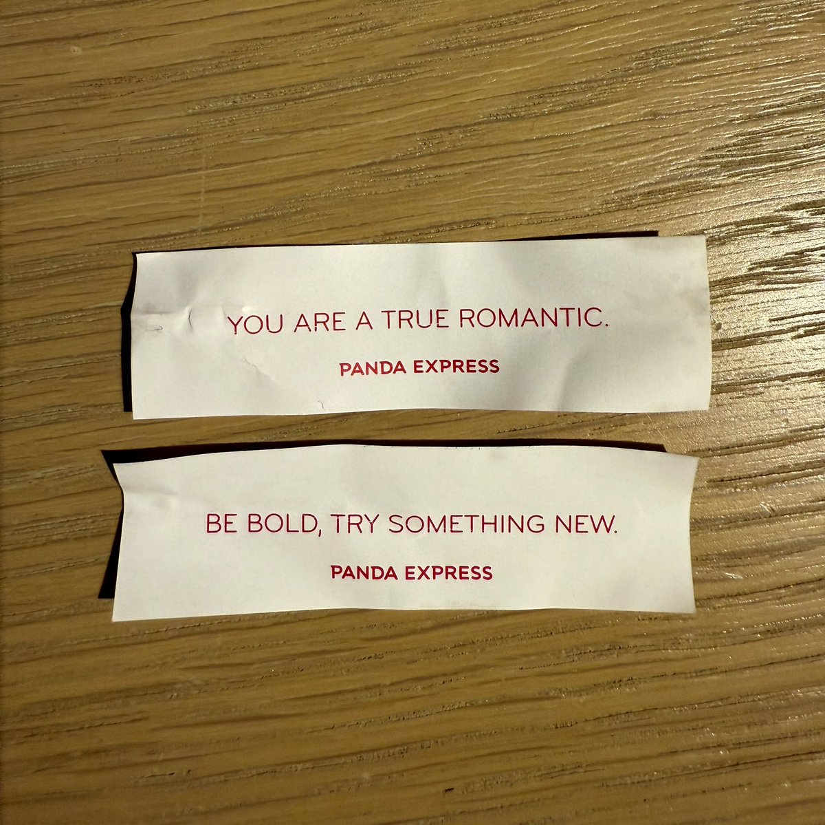 For some reason they gave me two fortune cookies. 2025 is going to be an interesting year!