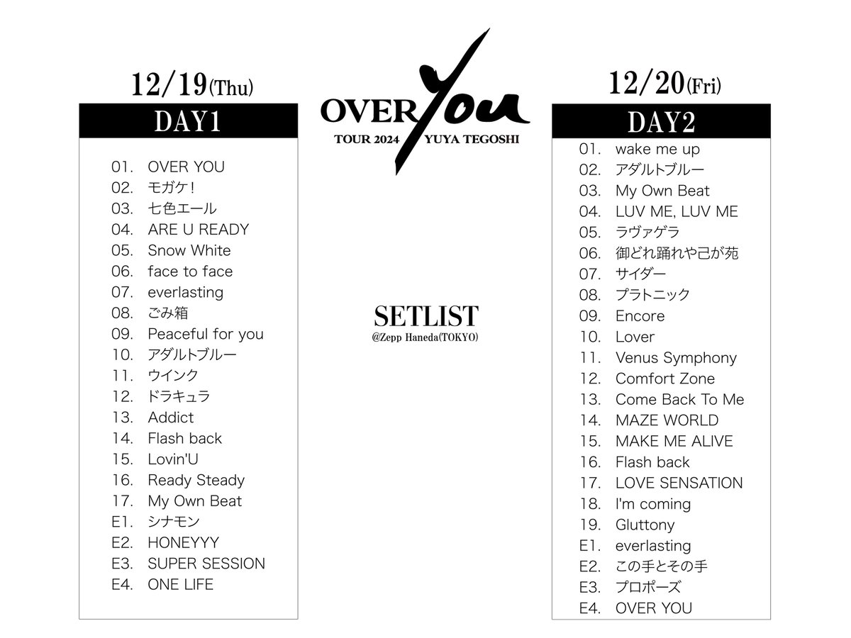 💽 #手越祐也｜@YuyaTegoshi1054 ／ 手越祐也 LIVE TOUR 2024 ✨「OVER