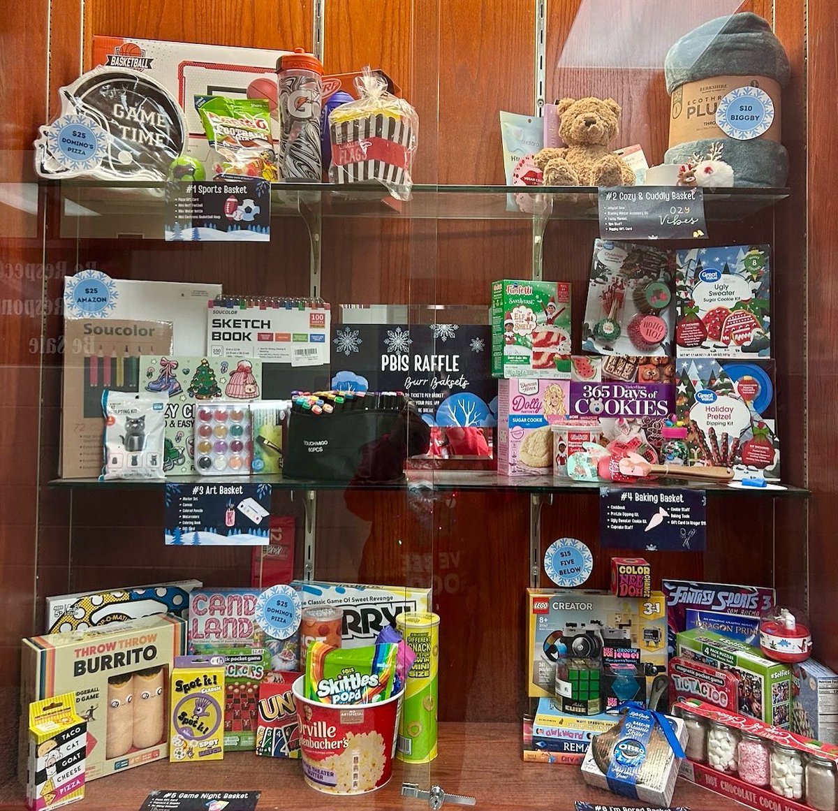 ❄️ Brrr Baskets = Big Smiles at BGMS! 🎁 BGMS held a drawing for “Brrr Baskets” today! Sponsored by BGMS PTO &amp; PBIS, the incentive rewarded students for being responsible, respectful &amp; safe. Students earned raffle tickets for positive behavior &amp; entered for a chance to win!
