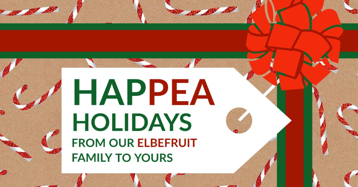 elbefruit's tweet photo. 🎄✨ HapPEA Holidays from our ElbeFruit Family to yours! 🫛💚 May your holiday season be as #fresh and vibrant as the produce we love, and as joyful and bright as this special time of year. #HapPEAHolidays #ElbeFruitLove https://t.co/mqidm2QM4K