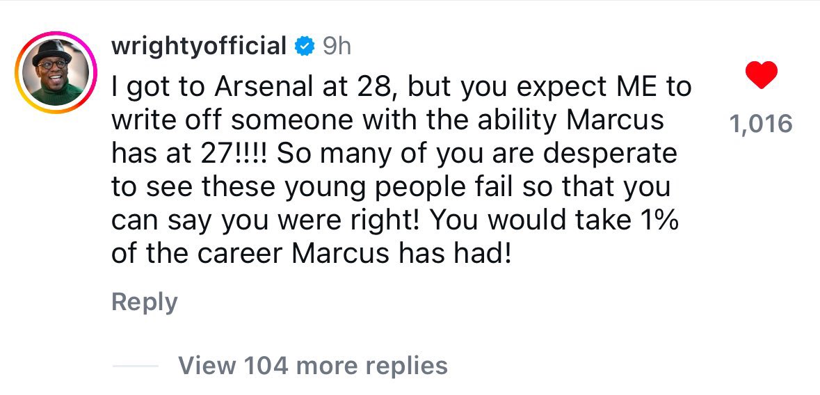 🚨📸 - Ian Wright on IG!