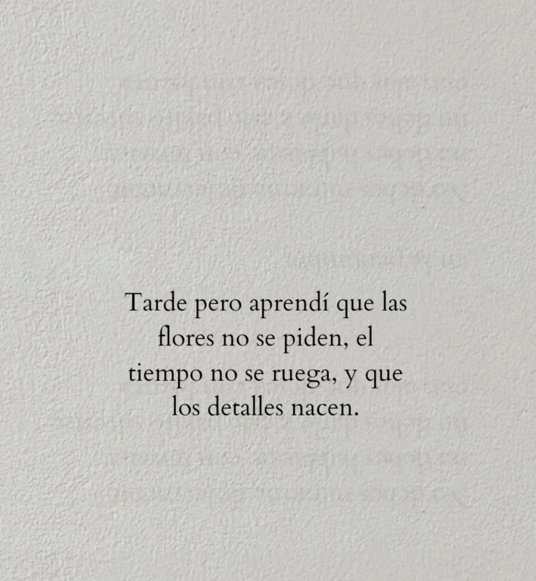 Tarde pero aprendí...