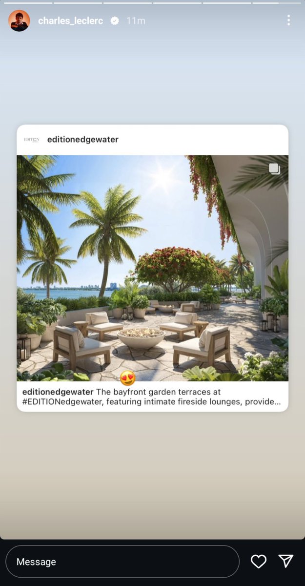 coasthaiz's tweet photo. i think charles leclerc has found a new apartment in florida 😭😭 https://t.co/WRrgSzLWZu